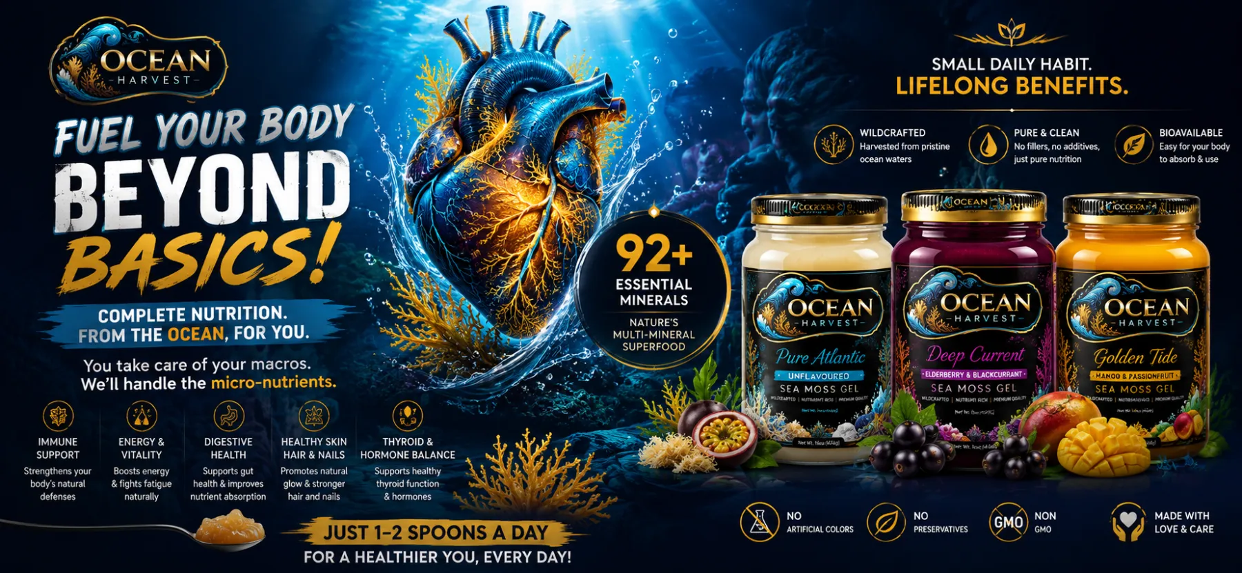 Fuel your body beyond basics — complete nutrition from the ocean