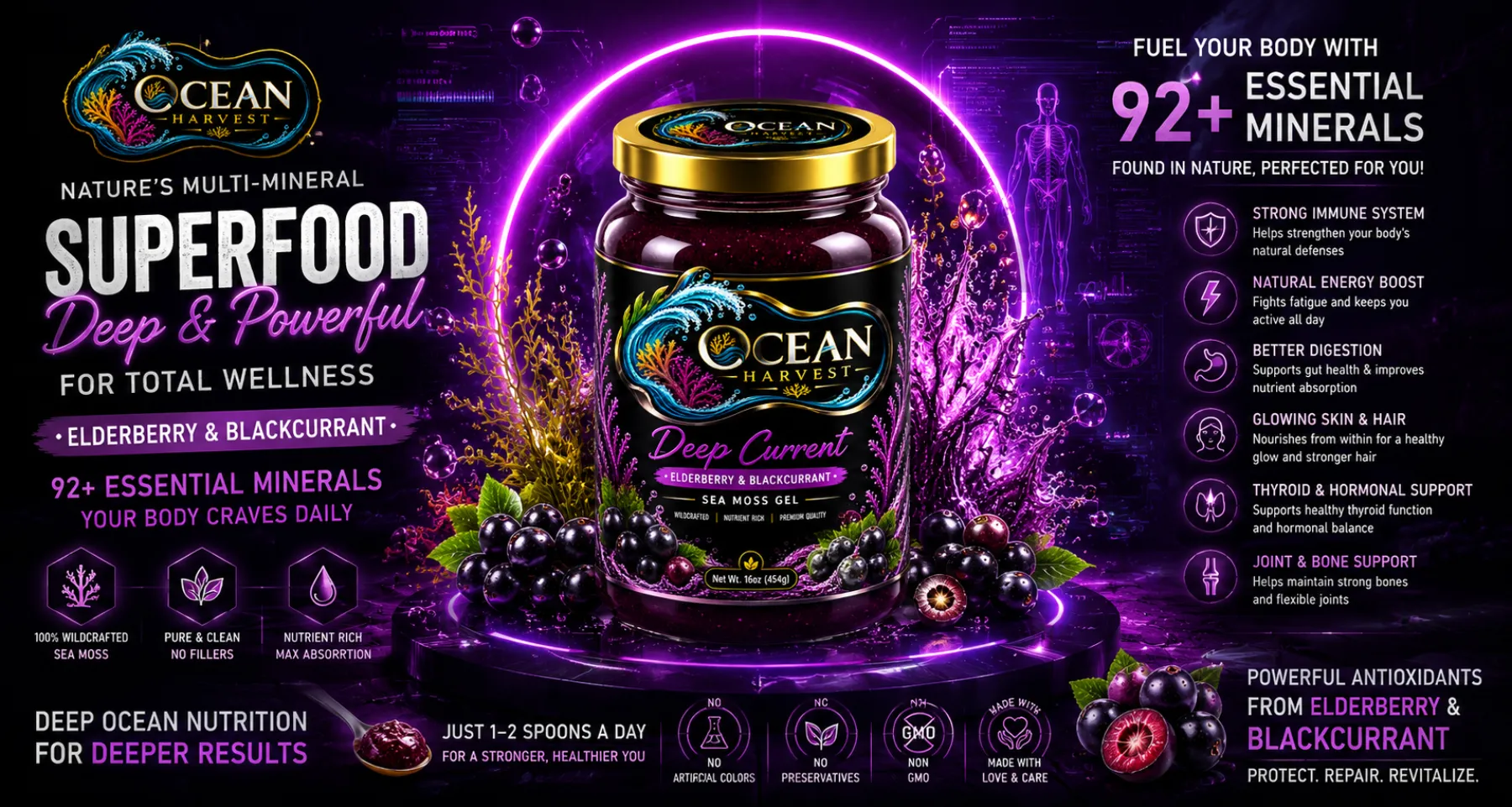 Deep Current — deep and powerful, 92 essential minerals
