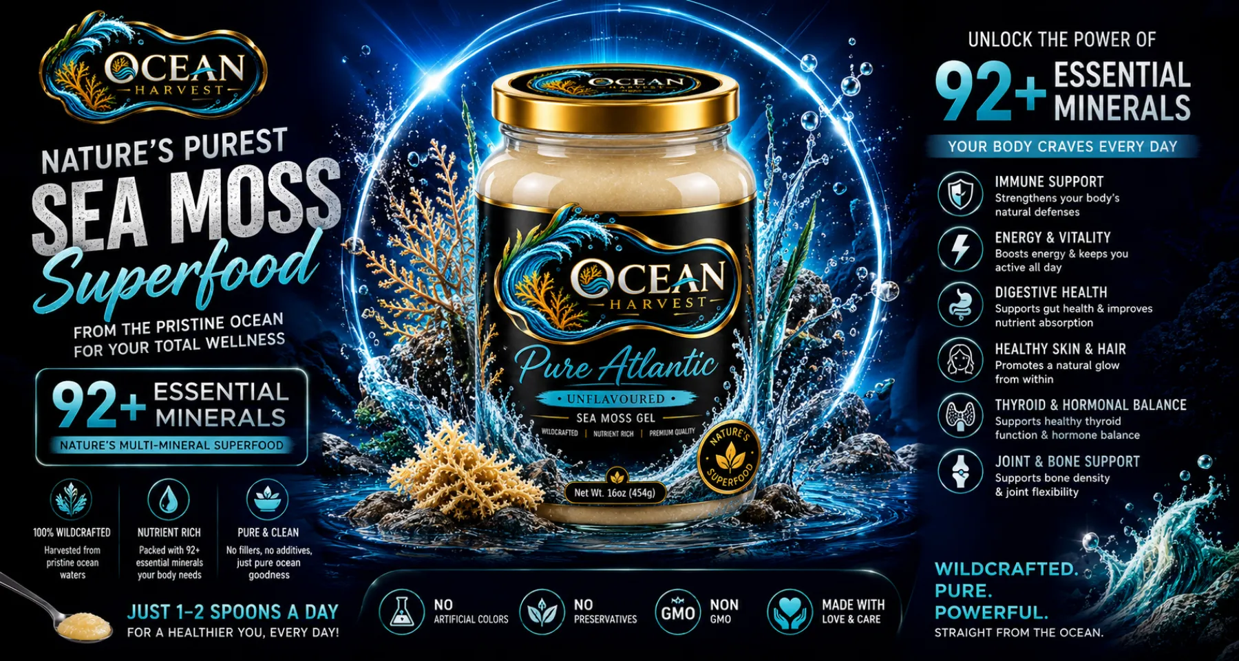 Pure Atlantic — nature's purest sea moss superfood